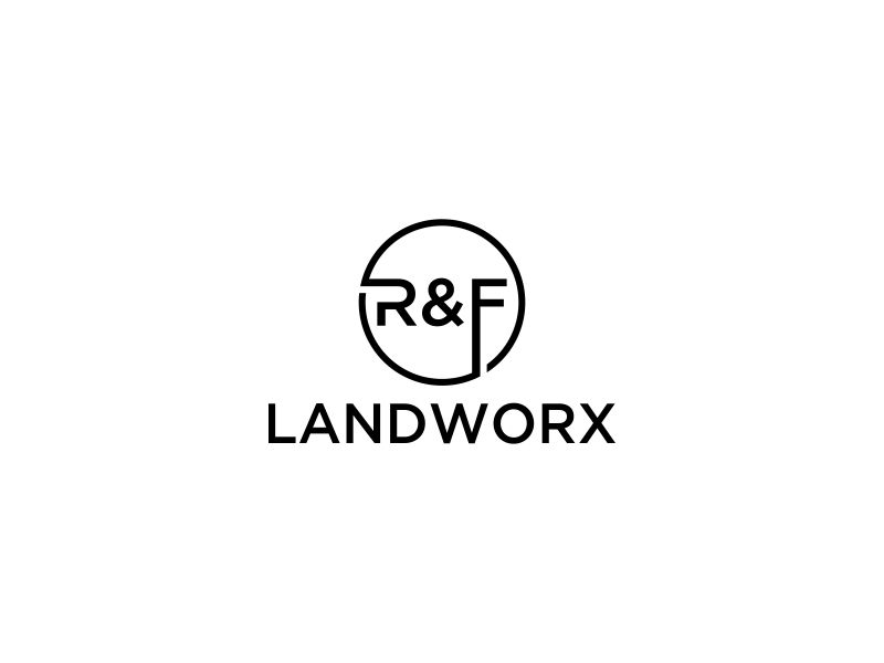 R&F Landworx logo design by oke2angconcept
