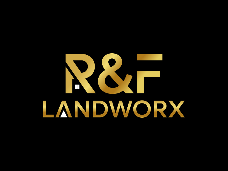 R&F Landworx logo design by okta rara