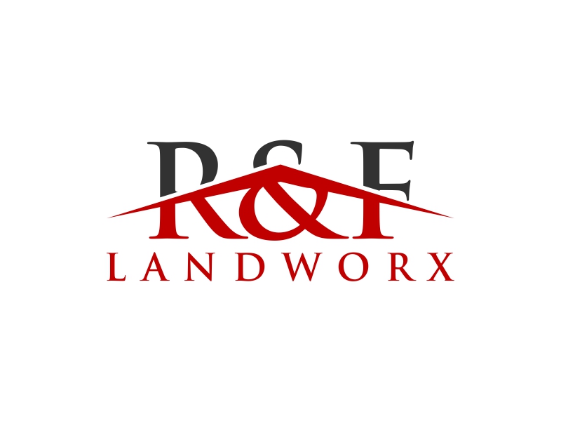 R&F Landworx logo design by zeta