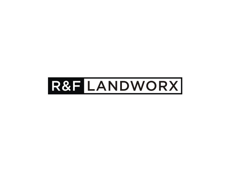 R&F Landworx logo design by johana