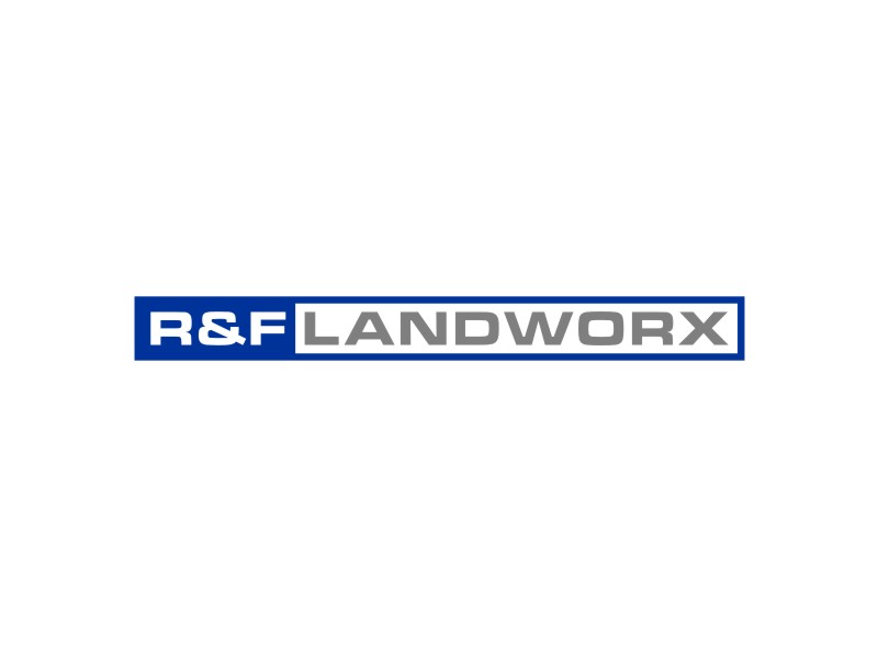 R&F Landworx logo design by Artomoro