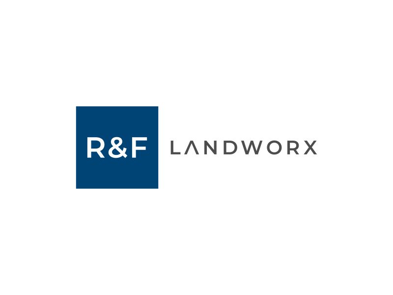 R&F Landworx logo design by ingepro