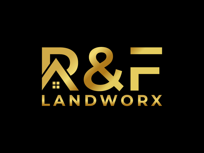 R&F Landworx logo design by okta rara