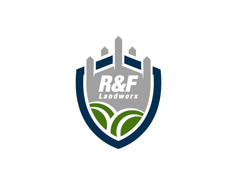 R&F Landworx logo design by Biswanath