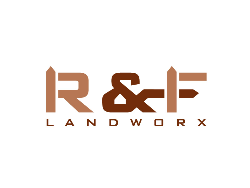 R&F Landworx logo design by Biswanath