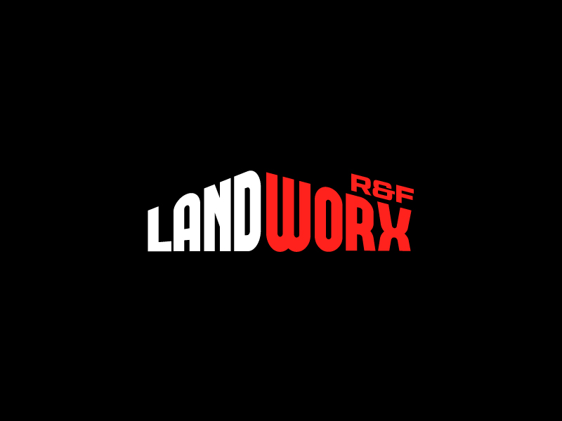 R&F Landworx logo design by czars