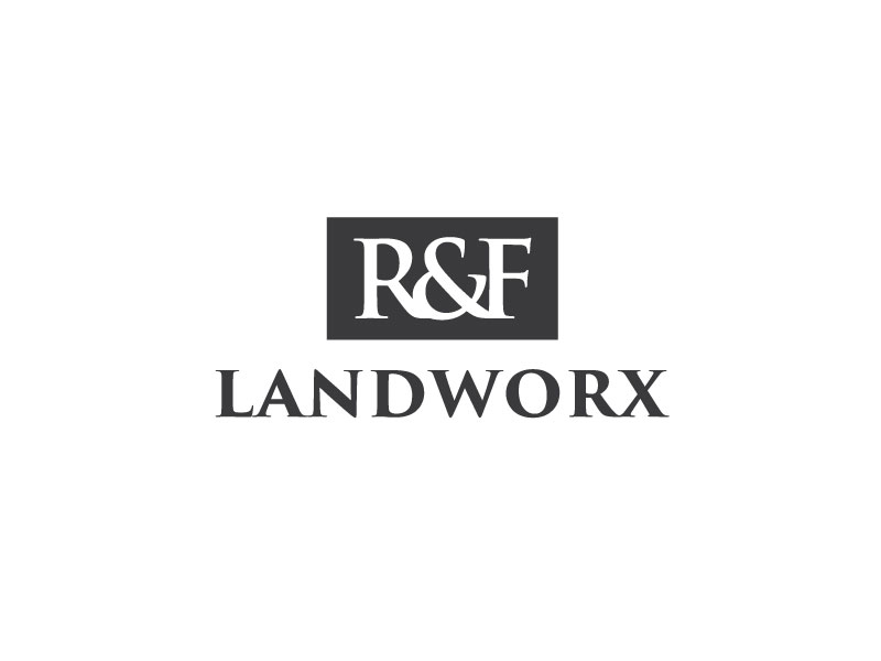 R&F Landworx logo design by MuhammadSami