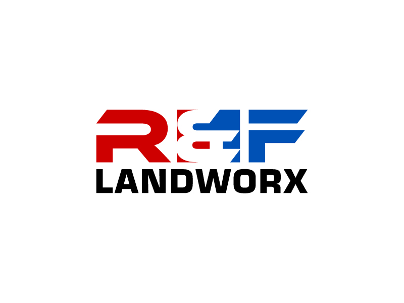 R&F Landworx logo design by sakarep