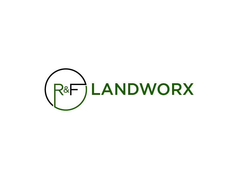 R&F Landworx logo design by sakarep