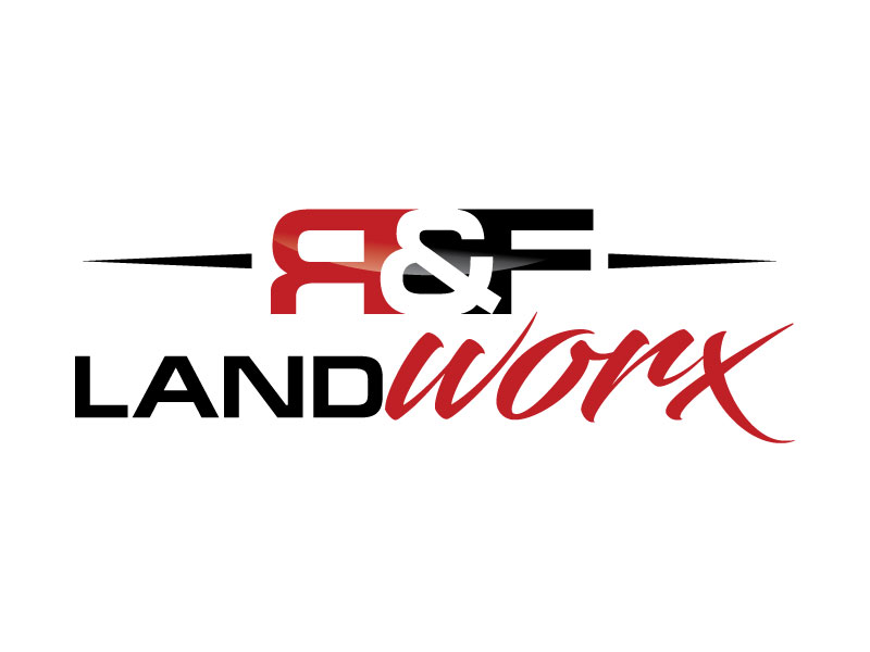 R&F Landworx logo design by MonkDesign