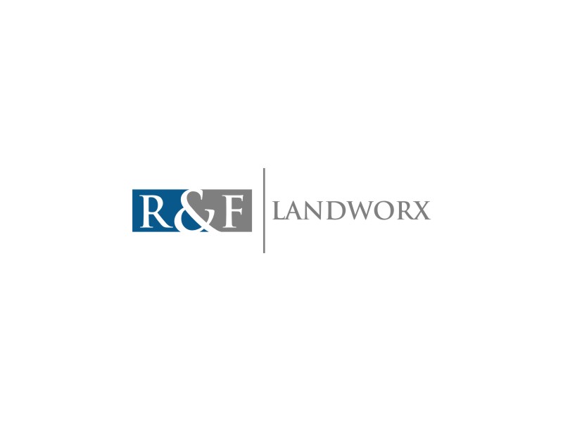 R&F Landworx logo design by ammad