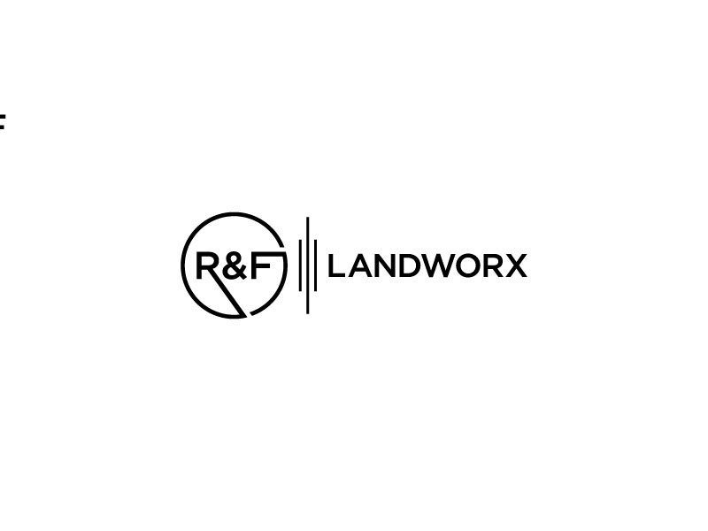 R&F Landworx logo design by subrata
