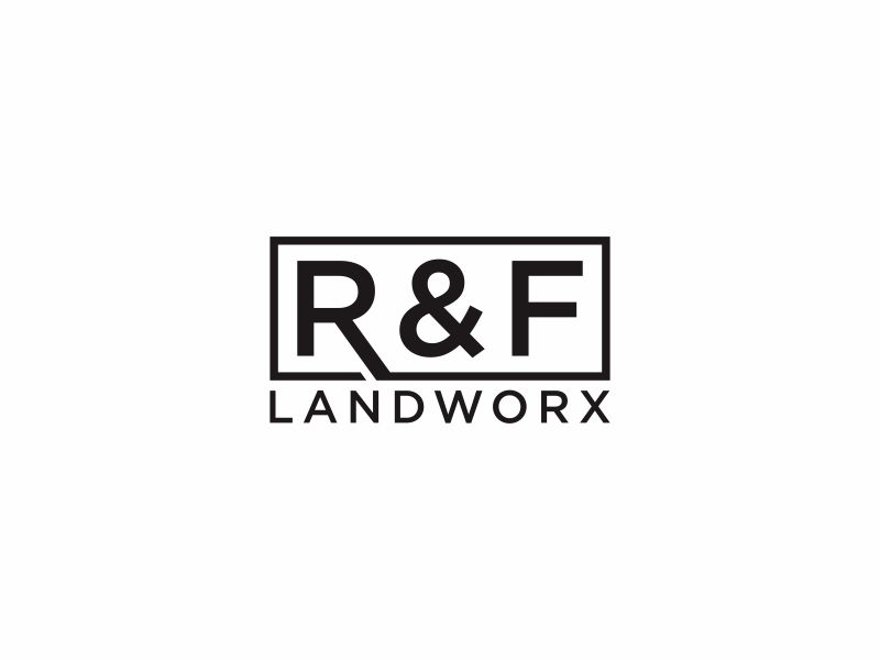 R&F Landworx logo design by muda_belia