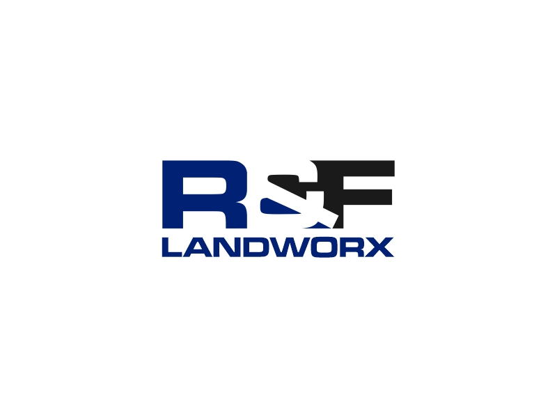 R&F Landworx logo design by Shabbir