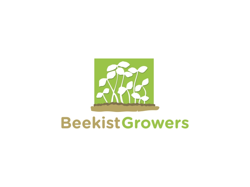 Beekist Growers logo design by DuckOn