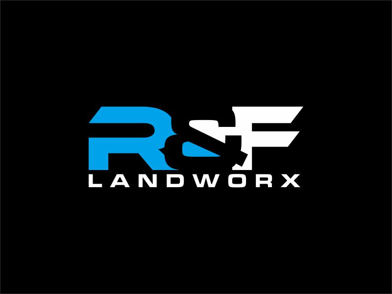 R&F Landworx logo design by agil