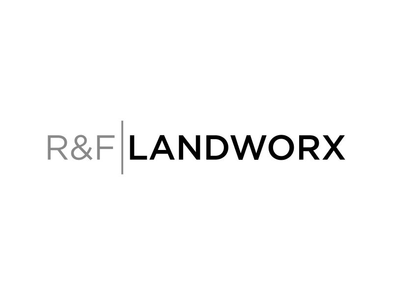 R&F Landworx logo design by cocote