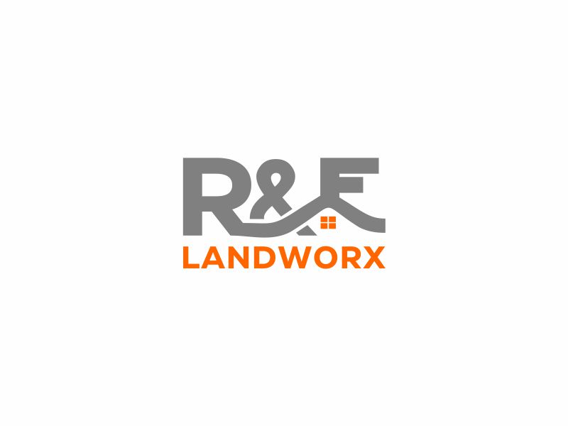 R&F Landworx logo design by up2date