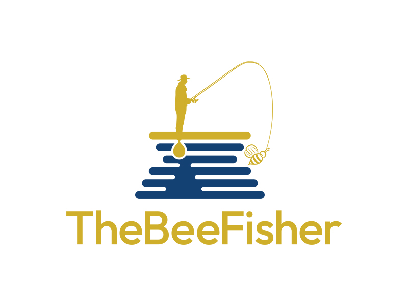 The Bee Fisher logo design by planoLOGO