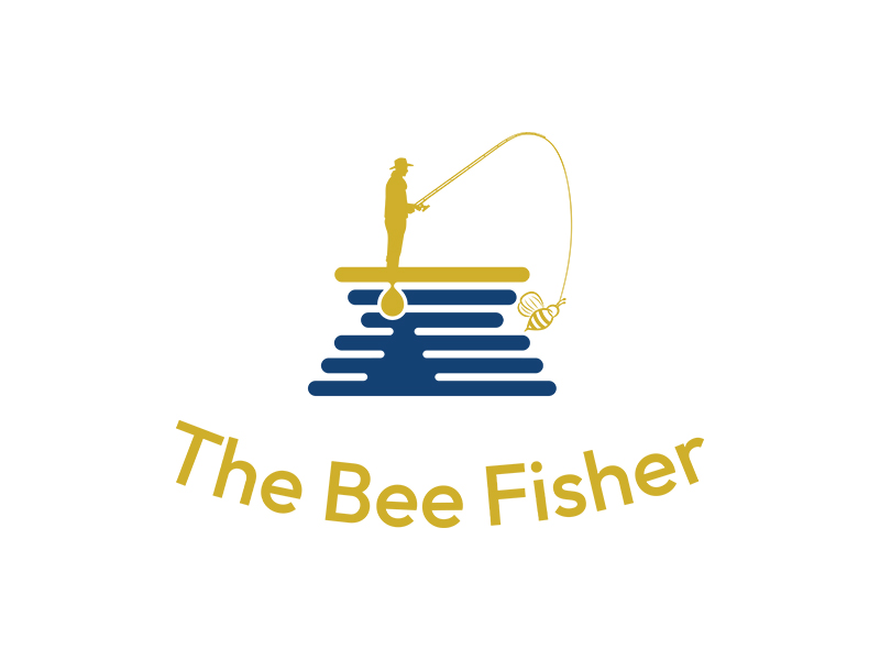 The Bee Fisher logo design by planoLOGO