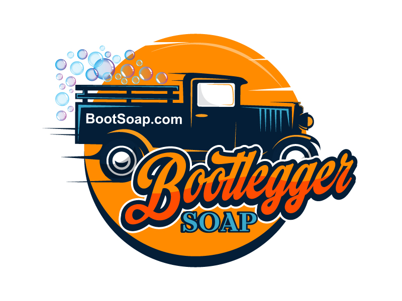 Bootlegger Soap logo design by Koushik
