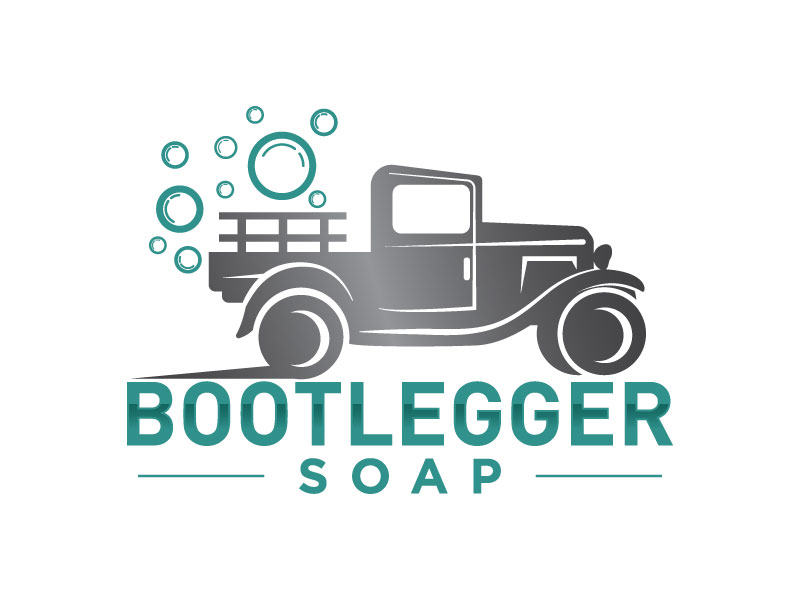 Bootlegger Soap logo design by MonkDesign