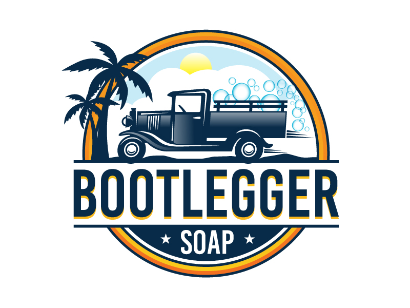 Bootlegger Soap logo design by DreamLogoDesign