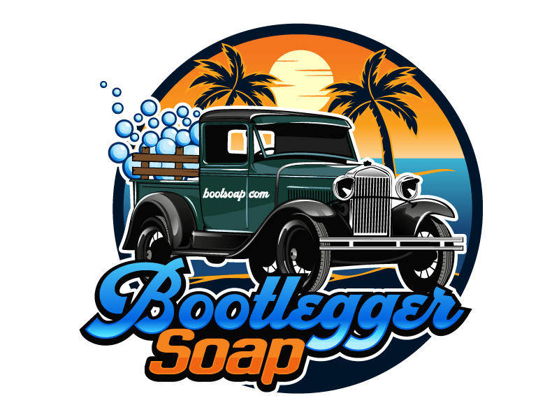 Bootlegger Soap logo design by DreamLogoDesign