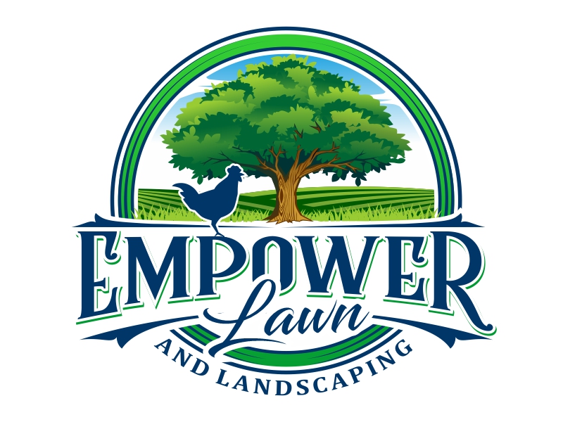 Empower Lawn and Landscaping logo design by haze