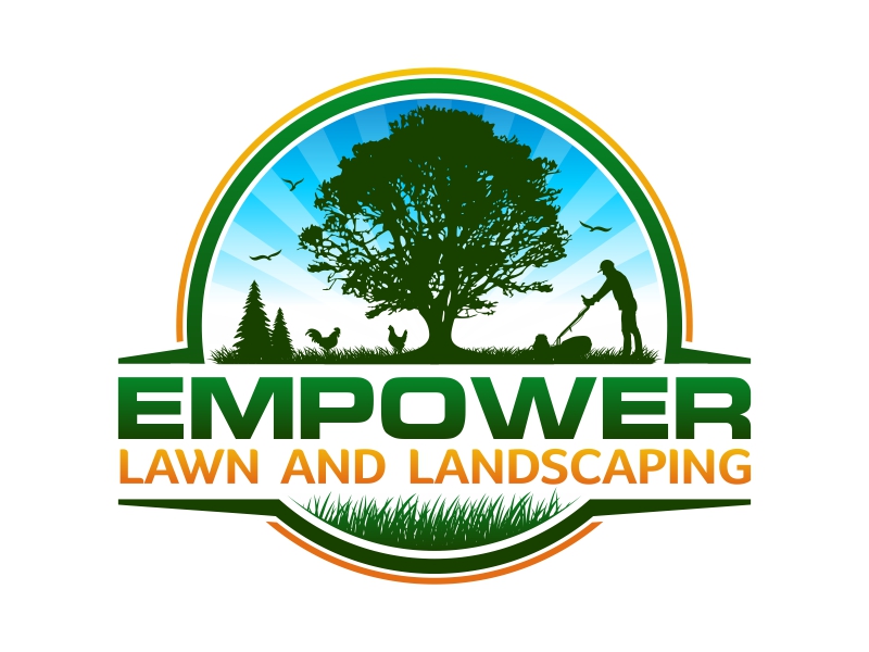 Empower Lawn and Landscaping logo design by Realistis