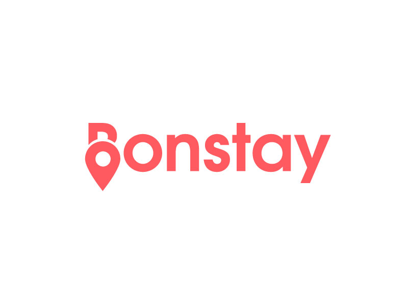 Bonstay logo design by pixalrahul