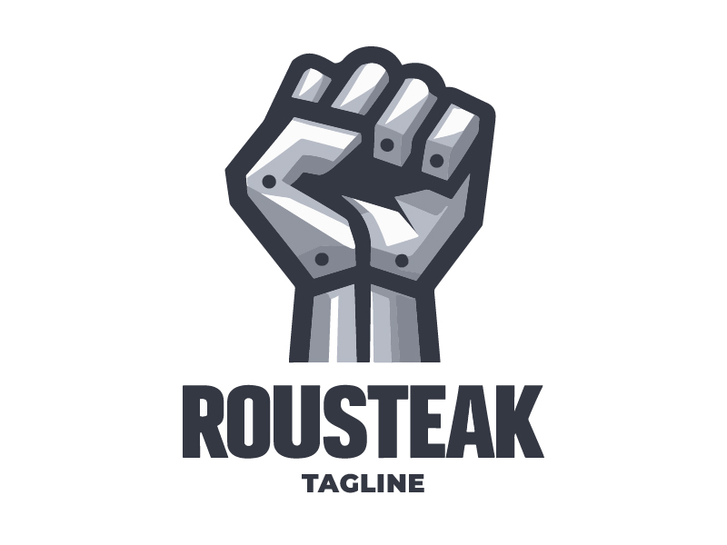 ROUSTEAK llc logo design by zidniilmann