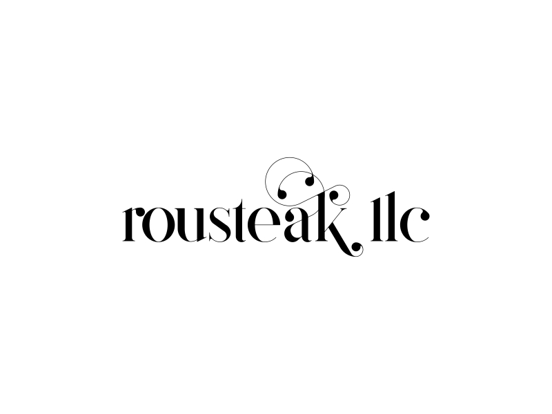 ROUSTEAK llc logo design by violin