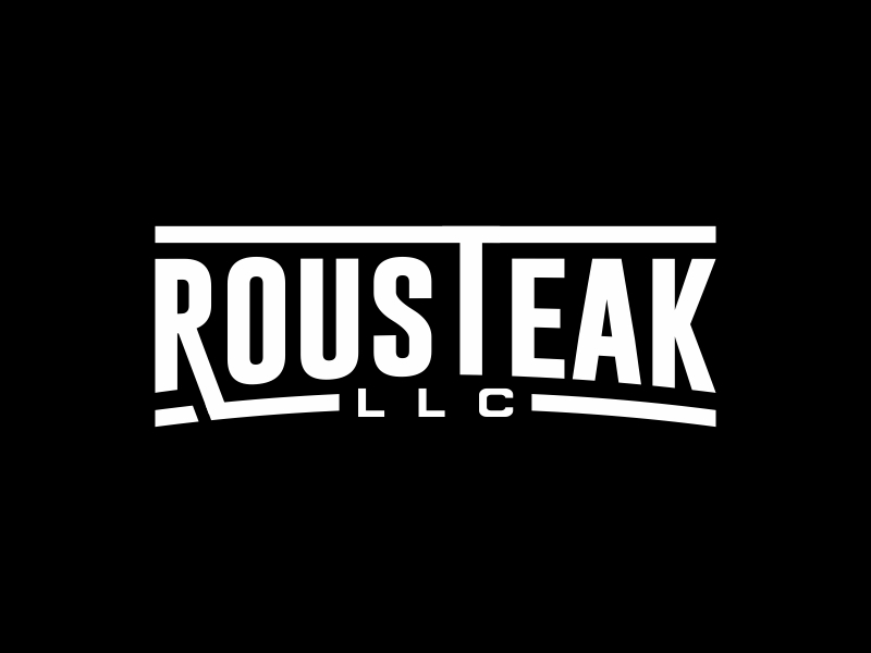 ROUSTEAK llc logo design by rokenrol