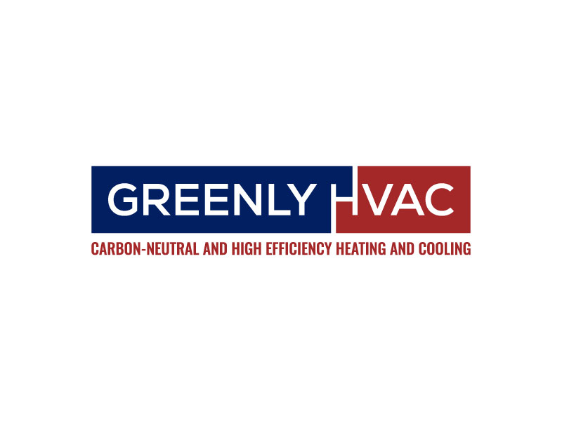 Greenly HVAC logo design by aryamaity