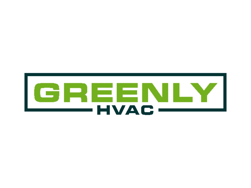 Greenly HVAC logo design by mbamboex