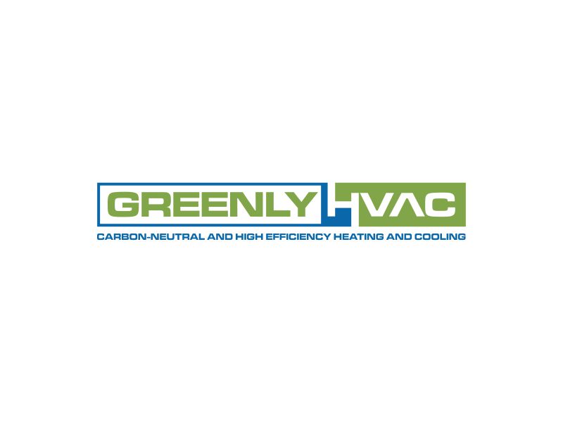 Greenly HVAC logo design by oke2angconcept