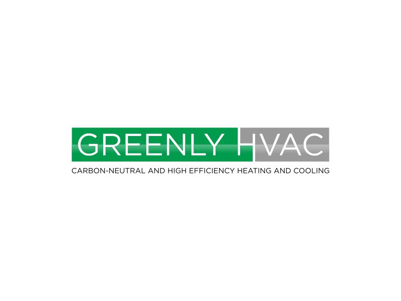 Greenly HVAC logo design by bomie