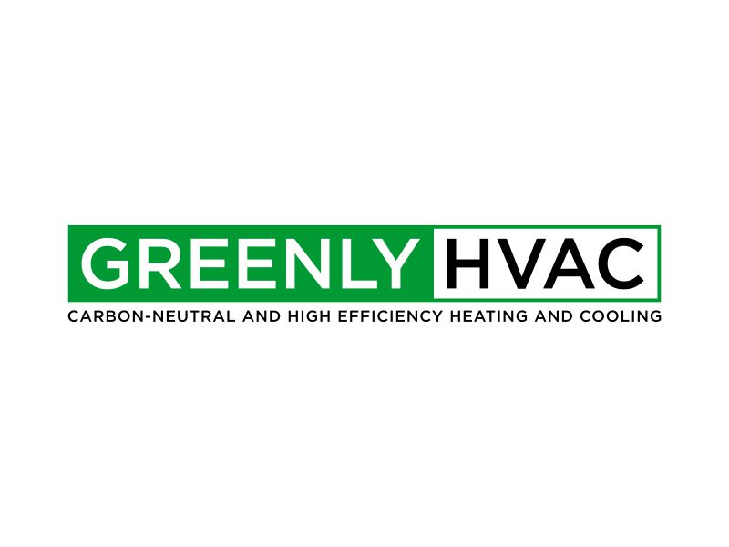 Greenly HVAC logo design by dewipadi