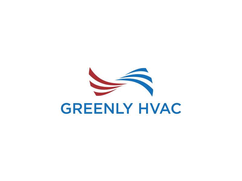 Greenly HVAC logo design by yoichi