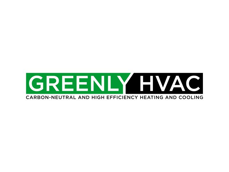 Greenly HVAC logo design by dewipadi