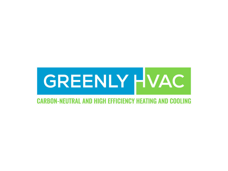Greenly HVAC logo design by aryamaity