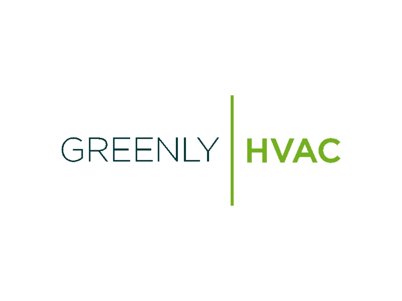 Greenly HVAC logo design by mbamboex