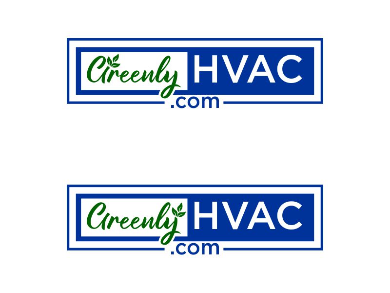 Greenly HVAC logo design by dencowart