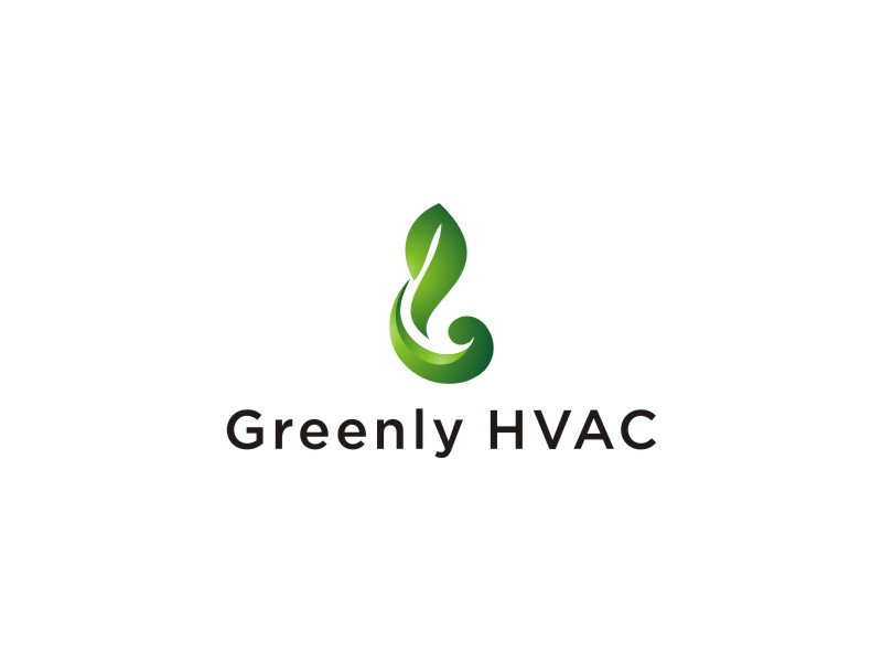 Greenly HVAC logo design by R-art