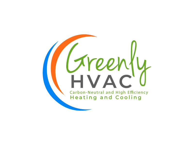 Greenly HVAC logo design by M Fariid