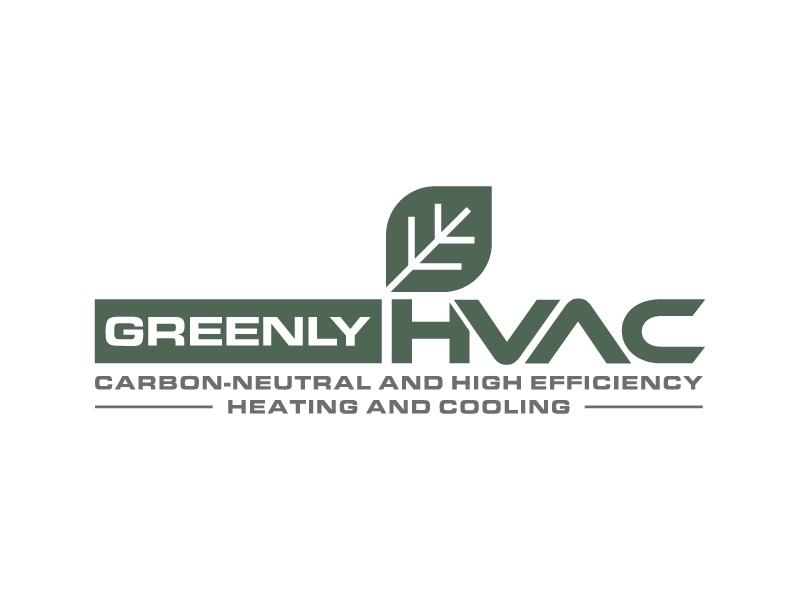 Greenly HVAC logo design by jonggol