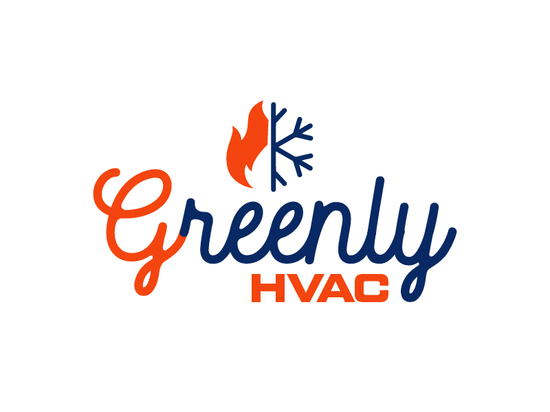 Greenly HVAC logo design by czars