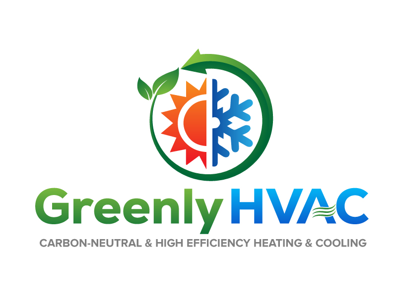 Greenly HVAC logo design by jaize