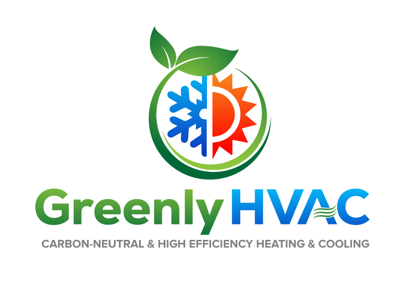 Greenly HVAC logo design by jaize